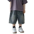 thumbnail image 1 of Kureaily Boys Cargo Shorts Summer Denim Shorts For Kids Stylish Comfortable Outfit Toddler To Youth 1 12 Years 1-2 Years, 1 of 6