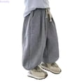 thumbnail image 1 of Kureaily Boys Casual Jogger Pants Elastic Waist Drawstring Sweatpants For Kids Comfortable Athletic Tapered Trousers Spring Summer Daily Wear 6-7 Years, 1 of 5