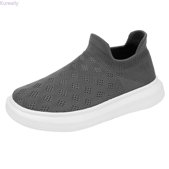 Kureaily Boys Mesh Lightweight Breathable Casual Shoes On Outdoor Sports Shoes 12-12.5 Years