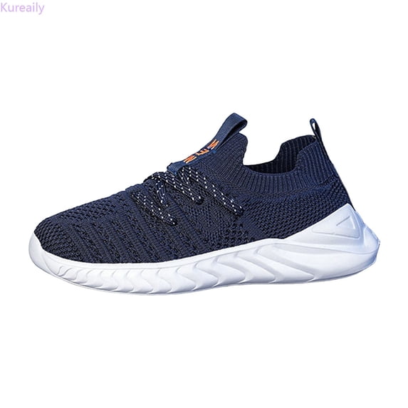 Kureaily Breathable Mesh Girls Sneakers Lightweight Casual Running Shoes For Kids Comfortable Athletic Footwear 5-5.5 Years