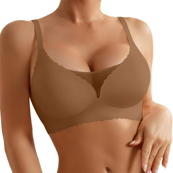 Kureaily Breathable Women's Sports Bra Underwire Design With Mesh Insets For Comfort Ideal For Active And Everyday Wear Padded Bras