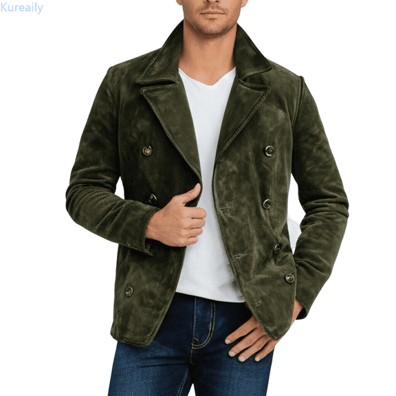 Kureaily Casual Lightweight Outdoor Windbreaker Jacket For Autumn Daily Wear Water Comfortable Fit Hooded Zipper Pockets Men's Winter Jacket