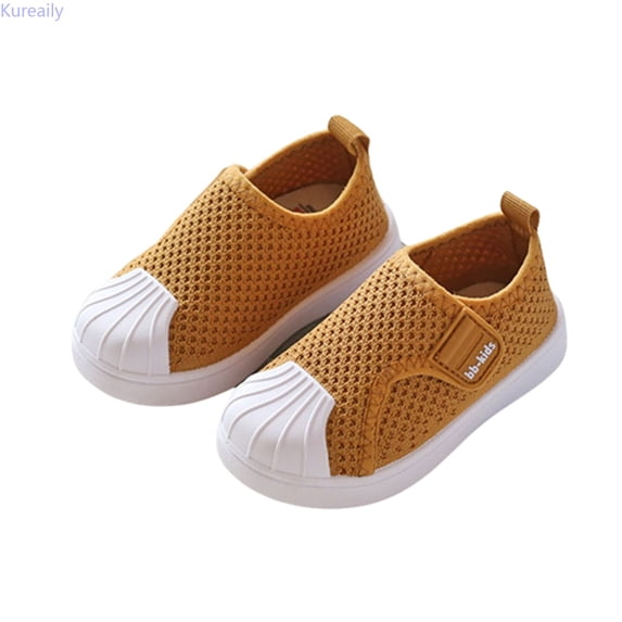 Kureaily Children's Spring And Autumn Children's Board Shoes Comfortable Soft Sole Mesh Breathable Sports Shoes For Boys And Girls 14cm