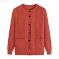 thumbnail image 1 of Kureaily Classic Knit Cardigan For Long Sleeve Open Front Sweater Comfortable Lightweight Button Up Top For Casual Wear Solid Color Cardigan, 1 of 3