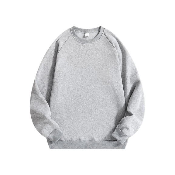 Kureaily Crewneck Sweatshirt Heavyweight Lined Pullover Raglan Sleeve Color Athletic Casual Top Comfort Fit Hoodie Pullover Sweatshirts