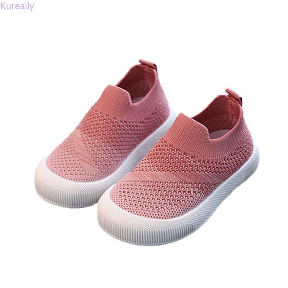 Kureaily Cute Mesh Shoes Boy Girl Non First/ Size 11.5,5-5.5 Years(Pink)