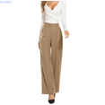 thumbnail image 1 of Kureaily Drape High Waisted Solid Color Wide Leg Pants Casual Suit Pants Beach Lounge Pants, 1 of 5