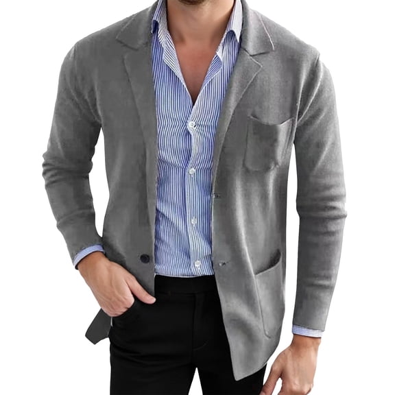 Kureaily Fashionable For Casual And Formal Occasions Perfect For Weddings And Gatherings Tailored Fit Jacket For Modern Style Men's Warm Winter Coats