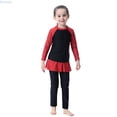 thumbnail image 1 of Kureaily Full Coverage Swimwear For Girls Long Sleeve UPF 50 Sun Rash Guard And Swim Shorts 8-9 Years, 1 of 5