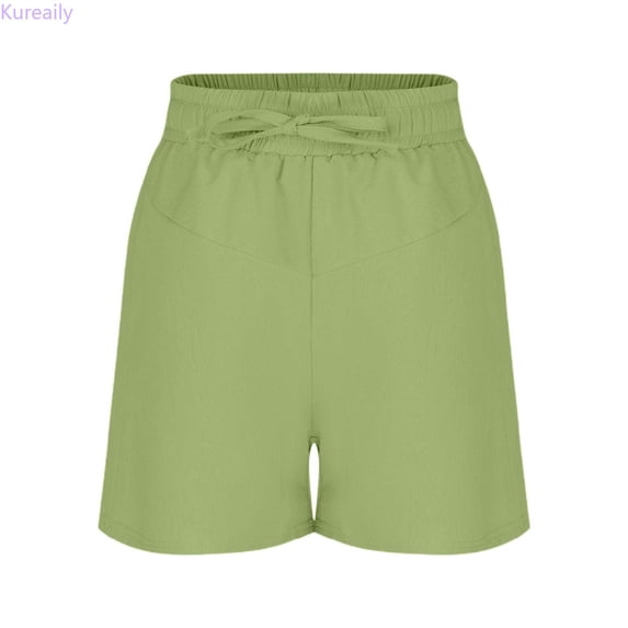 Kureaily Girls Casual Shorts For Kids Soft Stretchy Elastic Waist Everyday Comfortable Summer Wear For Ages 3 14 For Play And Relaxation/ 13-14 Years/ Big Kid (Green)