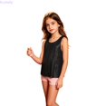 thumbnail image 1 of Kureaily Girls Glitter Tank Top For Sparkling Sequin Sleeveless Tee Everyday Wear School Comfortab le ,kids carnival sleeveless tankSize 4-5 Years ,Black, 1 of 5