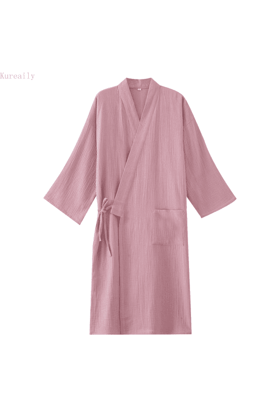 Japanese Couples Robe And Kimono Men's Large Size Lace Up Hanbok Yukata Sweating Clothes Two-Pieces Lounge