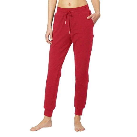 Kureaily Jogging Bottoms Women's Cotton Sports Trousers Long Training Trousers Yoga Trousers Women High Waist Casual Trousers Slim Fit Sweatpants Drawstring Jogger With Pockets Loose Lounge Trousers