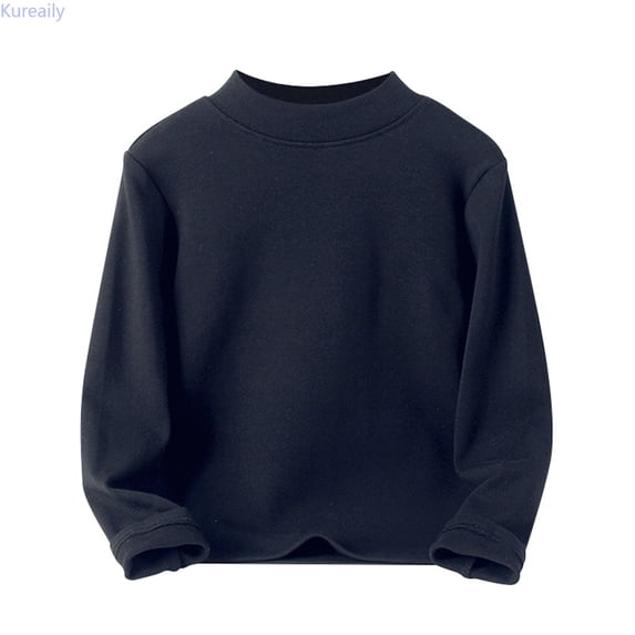 Kureaily Kids Baby Boys Girls Shirts High Collar Soft T Shirt Unisex Long Sleeve Tee Tops 5-6 Years