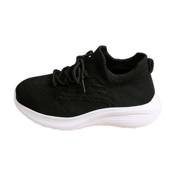 Kureaily Kids' High Top Stretch Socks Shoes For Boys And Girls Breathable Knit Casual Sports Sneakers Soft Sole Outdoor Footwear 9-9.5 Years