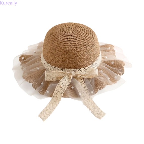 Kureaily Kids Summer Sun Hats Fisherman Cap UPF50+ Outdoor Beach Hat For Toddler Boys Girls ,Kids Sun Hat One Size ,Khaki