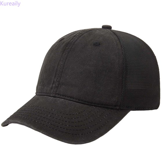 Kureaily Kids Sun Hats For Girls Boys Baseball Cap Sun Hat For Outdoor Activity ,Adjustable Strap Baseball Cap One Size ,Black
