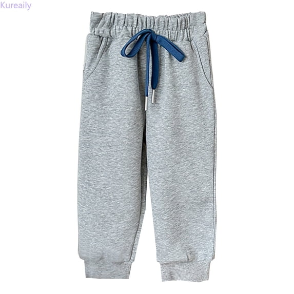 Kureaily Kids Sweatpants Boys And Girls Soft Casual Straight Leg Athletic Pants With Drawstring And Pockets 6-7 Years