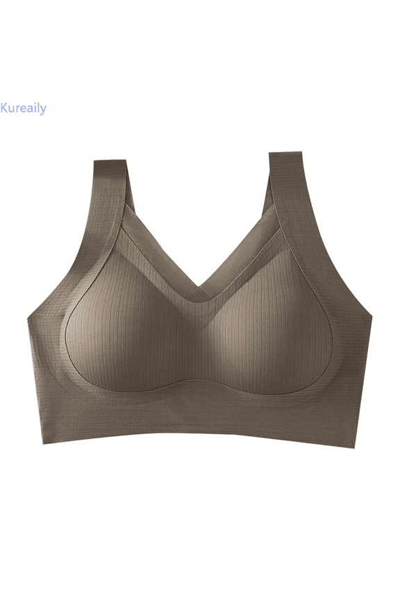 Ladies Light Underwear Lace Without Steel Ring Gathered Comfortable Straps Tank Top Models Bottoming Bra Padded Bras