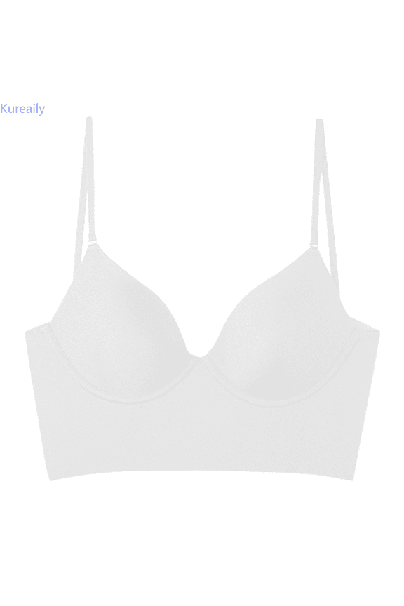 Ladies' Sling Small Gathered Triangle Cup Backless Bra Full Coverage Bras