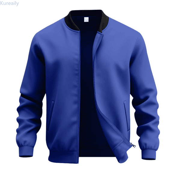 Kureaily Lightweight Casual Jacket Outdoor Windbreaker Softshell Fleece Lined Full Zip Hooded Coat For Daily Streetwear Comfort Jackets for Men