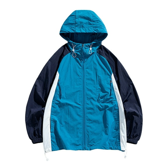 Kureaily Male Lightweight Breathable Jacket Ice Silk Sun Clothes Fishing Skin Coat