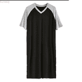 thumbnail image 1 of Kureaily Male Thin Splicing Long Casual Home Wear Comfortable V Neck Large Size Cotton Short Sleeved Soft Loose Pajamas Pajama Pants Sleepwear, 1 of 4