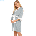 thumbnail image 1 of Kureaily Maternity Gown Maternity Dress Postpartum Home Dress Nursing Dress Feeding Pajamas For Puerpera Sleepwear Pajama Dress, 1 of 6