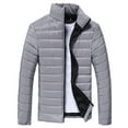 thumbnail image 1 of Kureaily Men Autumn Winter Cotton Stand Zipper Warm Winter Thick Coat Jacket, 1 of 1