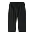 thumbnail image 1 of Kureaily Men's 3/4 Jogger Pants Workout Gym Below Knee Shorts Zipper Pockets Jogger Sweatpant For Men, 1 of 4