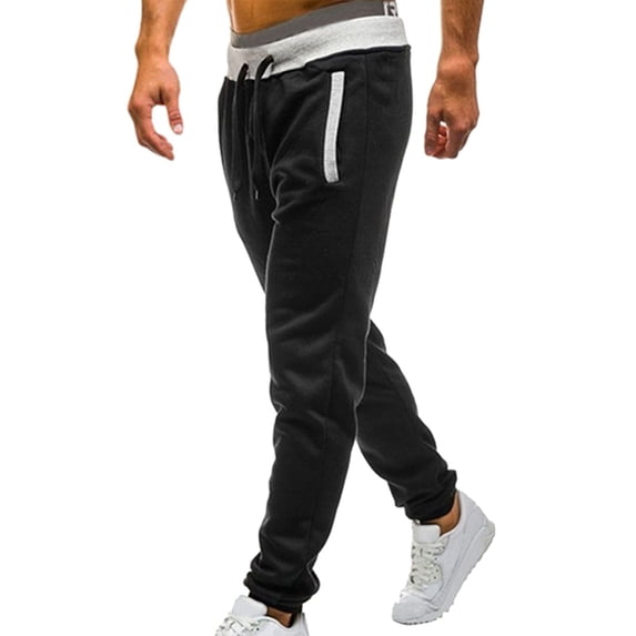 Kureaily Men's Athletic Pant with Pockets Open Bottom Sweatpants for Men Workout, Exercise, Running