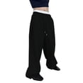 thumbnail image 1 of Kureaily Men's Baggy Pants Wide Leg Drawstring Waist Loose Sweatpants with Pockets, 1 of 9