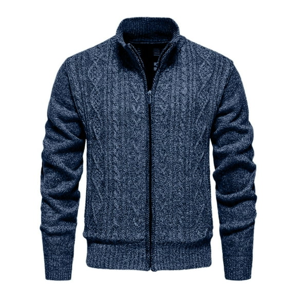 Kureaily Men's Cardigan With Extra Thick Sweater