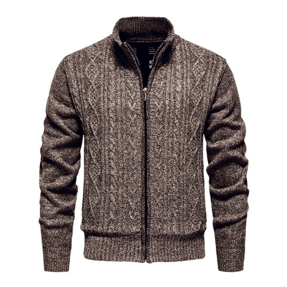 Kureaily Men's Cardigan With Extra Thick Sweater