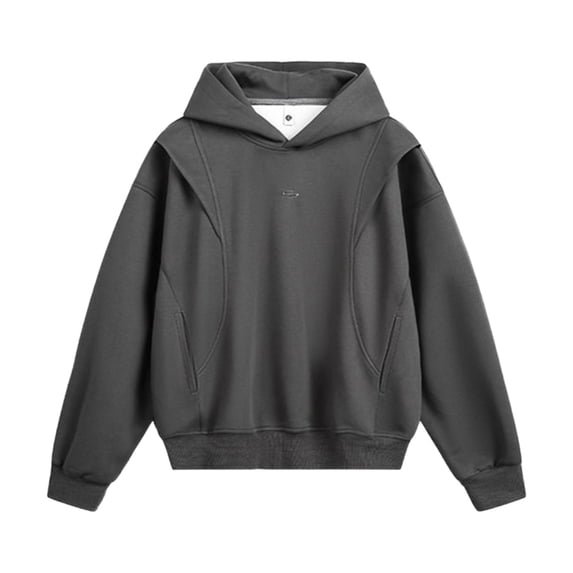 Kureaily Men's Casual Hoodie Streetwear Korean Style Oversized Pullover Sweatshirt Long Sleeve Comfortable Hooded Jacket For Daily Wear Hoodie Pullover Sweatshirts