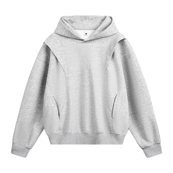 Kureaily Men's Casual Hoodie Streetwear Korean Style Oversized Pullover Sweatshirt Long Sleeve Comfortable Hooded Jacket For Daily Wear Mens Casual Sweatshirts