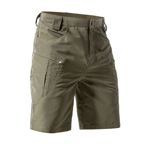 Kureaily Men's Casual Pants Loose Fit Shorts For Outdoor Sports Comfortable Non Stretch Pure Color Wear With Sneakers