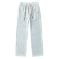 thumbnail image 1 of Kureaily Men's Casual Pants Slim Fit Straight Leg Jeans Comfortable Lightweight Breathable Trendy Loose Fit Trousers For Daily Wear Spring Autumn Fashion, 1 of 3