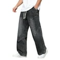 thumbnail image 1 of Kureaily Men's Casual Stretch Denim Pants Comfortable Relaxed Fit Jeans For Daily Wear With Classic Design And Durable Fabric, 1 of 4
