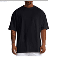 thumbnail image 1 of Kureaily Men's Cotton Oversized T-Shirts Casual Loose Short Sleeve Crew Neck Basic Tops Solid Athletic Tee, 1 of 1