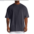 thumbnail image 1 of Kureaily Men's Cotton Oversized T-Shirts Casual Loose Short Sleeve Crew Neck Basic Tops Solid Athletic Tee, 1 of 1