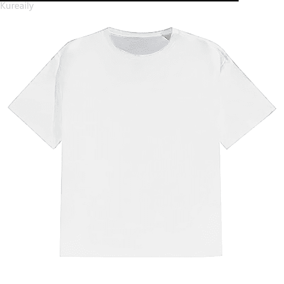 Kureaily Men's Cotton T-Shirts Oversized Unisex Short Sleeves Casual Loose Solid Basic Tee Tops