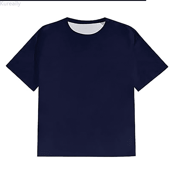 Kureaily Men's Cotton T-Shirts Oversized Unisex Short Sleeves Casual Loose Solid Basic Tee Tops