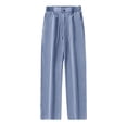 thumbnail image 1 of Kureaily Men's Lessel Wide Leg Pants Youth Large Size Loose Straight Leg Pants Korean Version Of The Trend Casual Pants, 1 of 6
