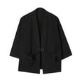 thumbnail image 1 of Kureaily Men's Lightweight Casual Jacket Summer Loose Fit Plain Color Outerwear Comfortable Breathable Daily Wear Stylish Coat For Outdoor Activities, 1 of 6