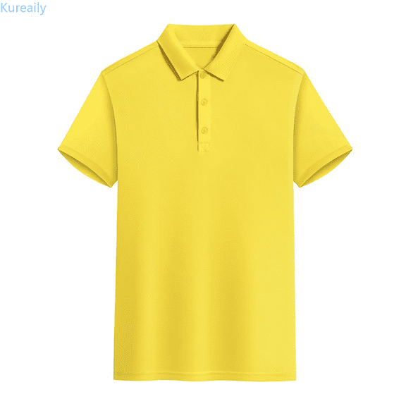 Kureaily Men's Polo Shirts 3 Buttons Casual Work T Shirts Short Sleeve Shirt Outdoor Performance