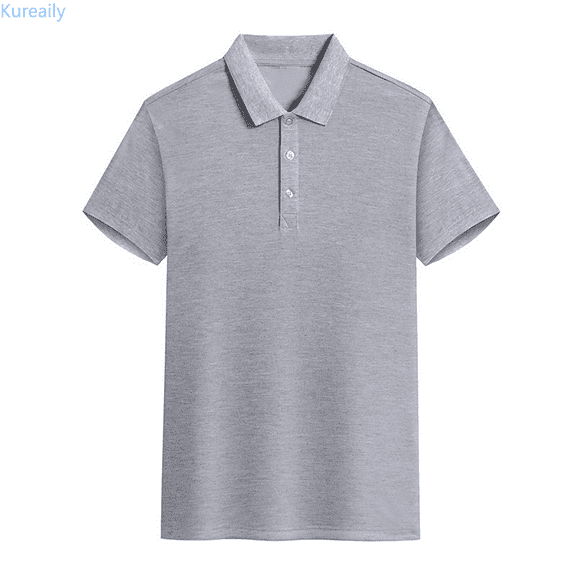 Kureaily Men's Polo Shirts 3 Buttons Casual Work T Shirts Short Sleeve Shirt Outdoor Performance