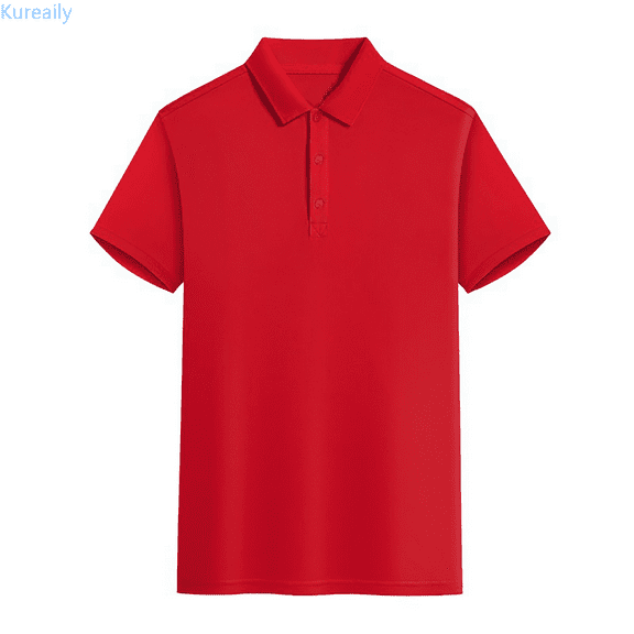Kureaily Men's Polo Shirts 3 Buttons Casual Work T Shirts Short Sleeve Shirt Outdoor Performance