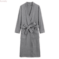 thumbnail image 1 of Kureaily Men's Robes Cloth Bathrobe Soft Kimono Bath Robe Kimono Spa Robe For Men Long Loungewear With Pockets Pajama Pants Sleepwear, 1 of 6
