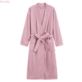 thumbnail image 1 of Kureaily Men's Robes Cloth Bathrobe Soft Kimono Bath Robe Kimono Spa Robe For Men Long Loungewear With Pockets Short Sleeve Sleepwear, 1 of 5